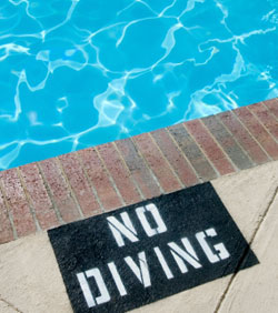 Swimming Pool sign